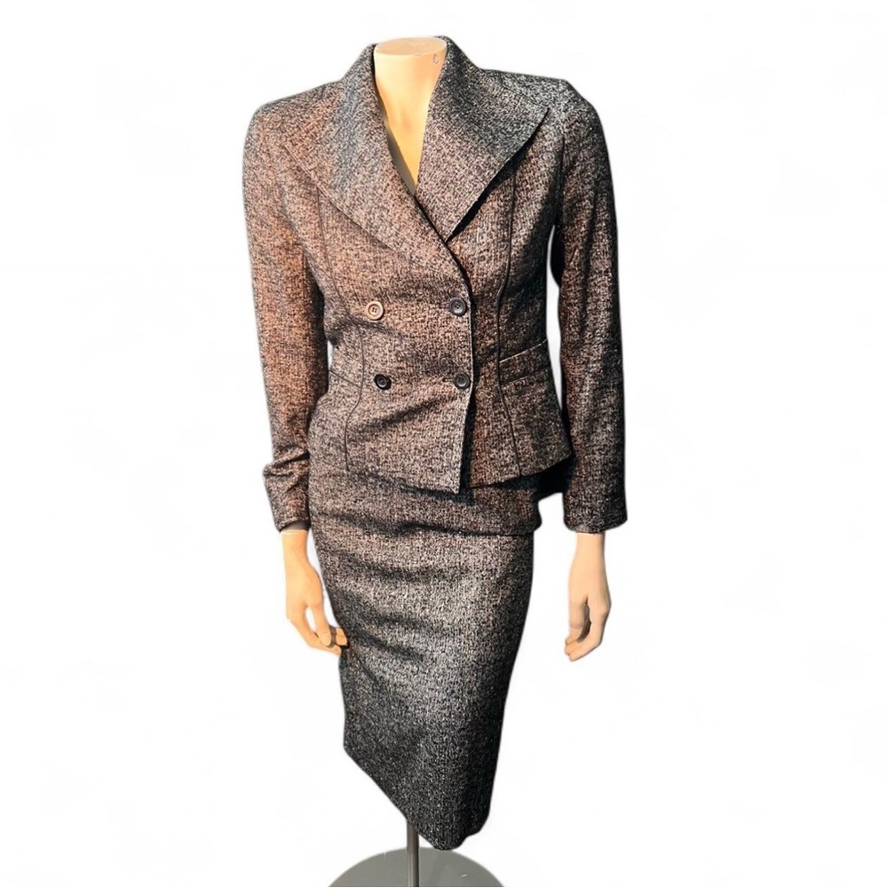 Doncaster Gray Tweed Skirt Suit
